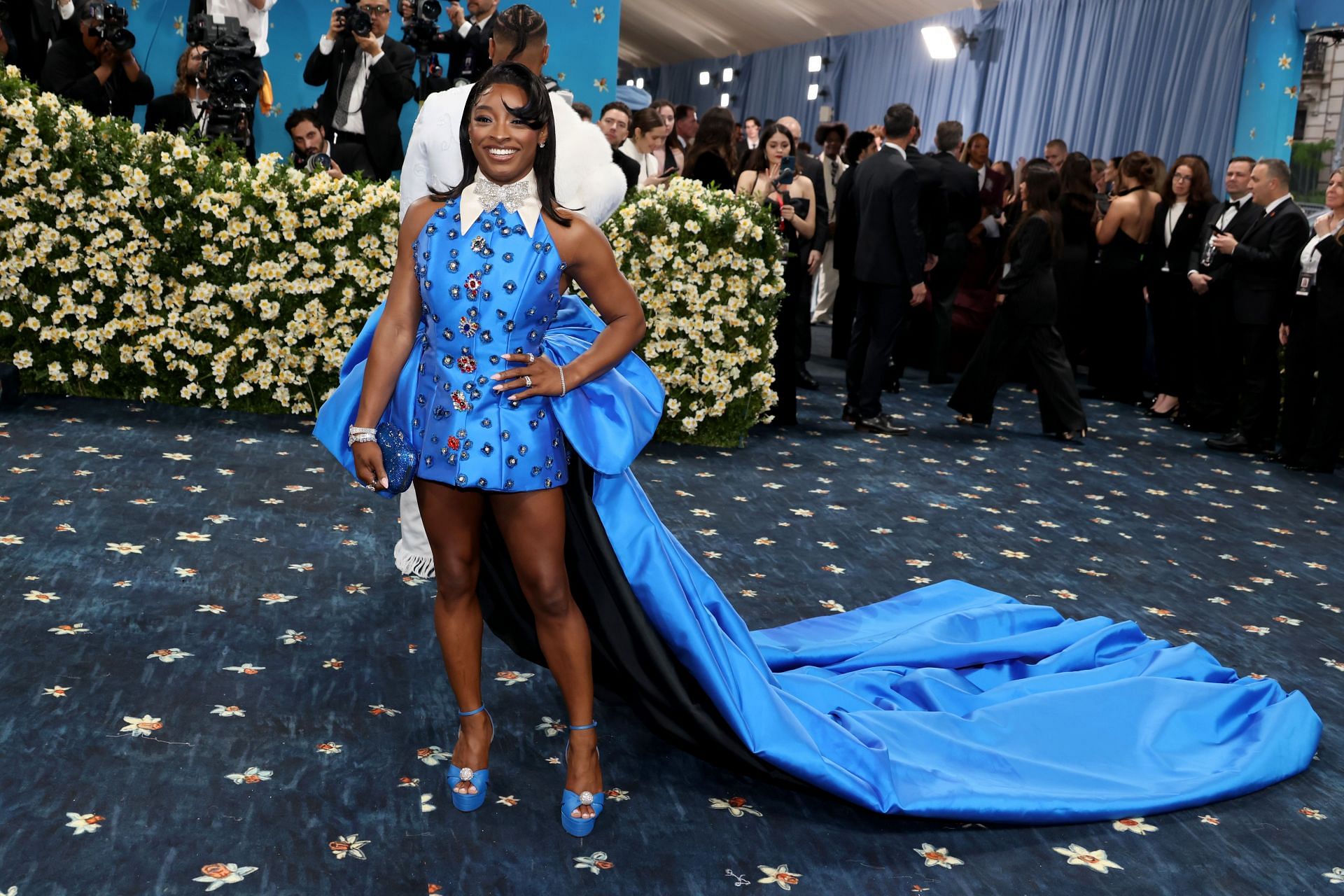 Simone Biles attends the 2025 Met Gala in New York City. (Photo by WireImage)